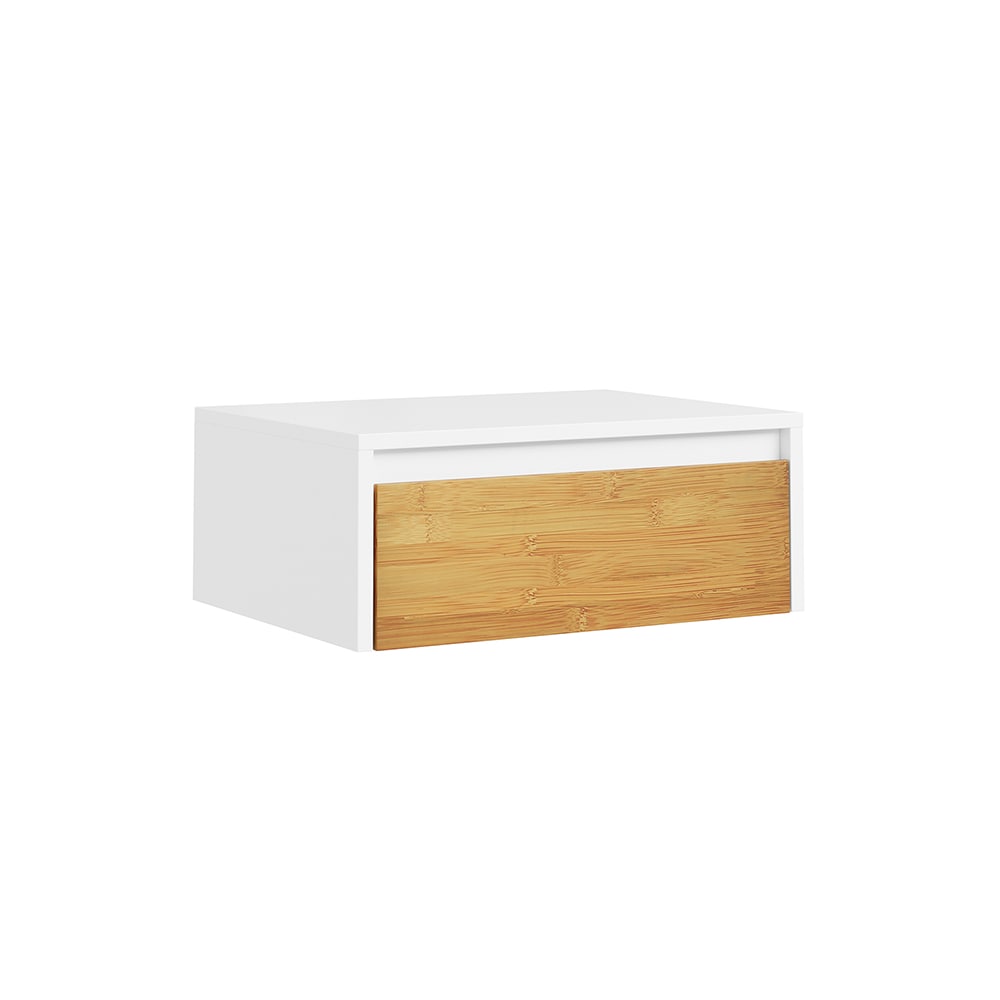 SoBuy Nachttisch 1 Schublade Wei&szlig; 40x29x15cm Modern 