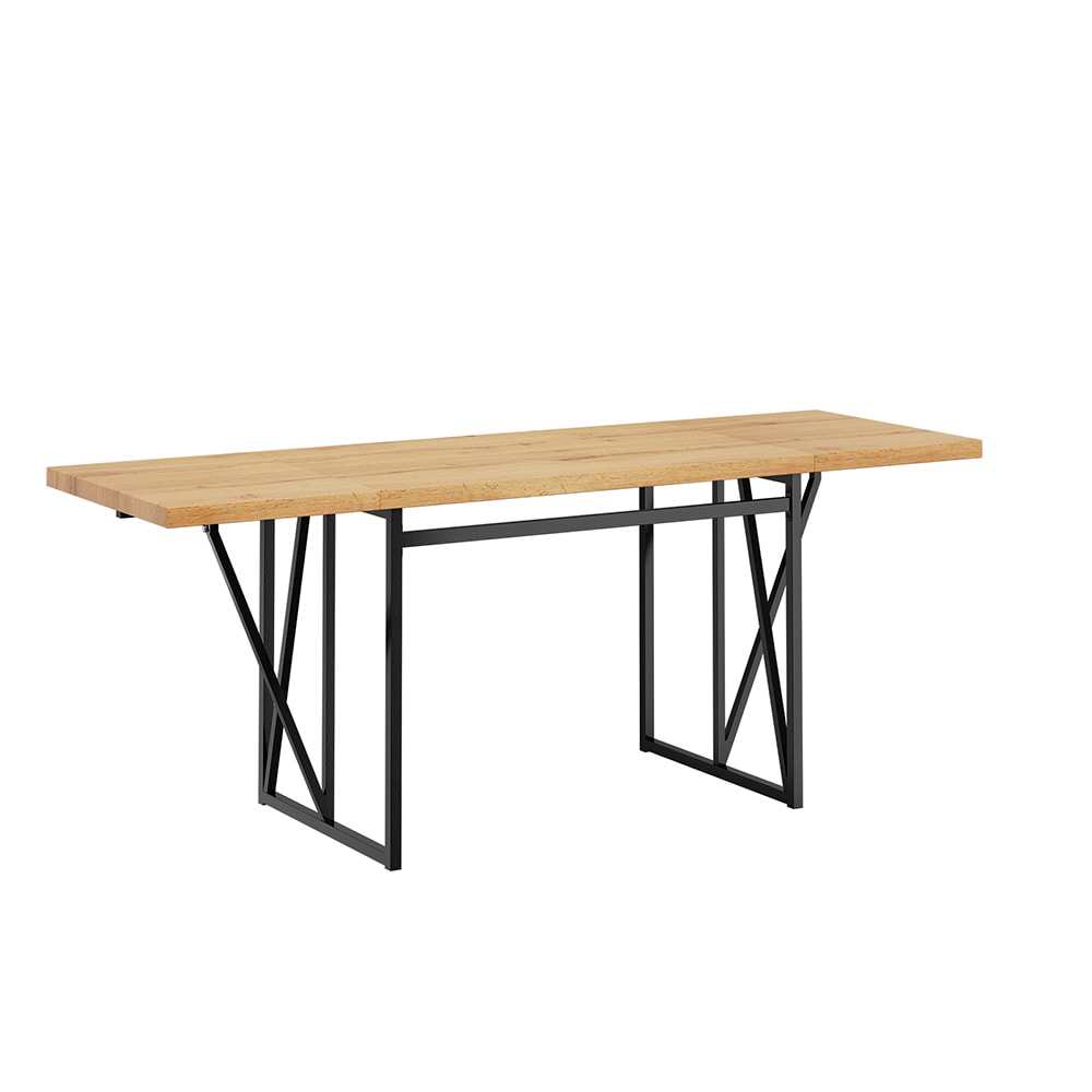 SoBuy Wandklapptisch mit ausziehbaren Seitenteilen 200x96x76cm Modern 
