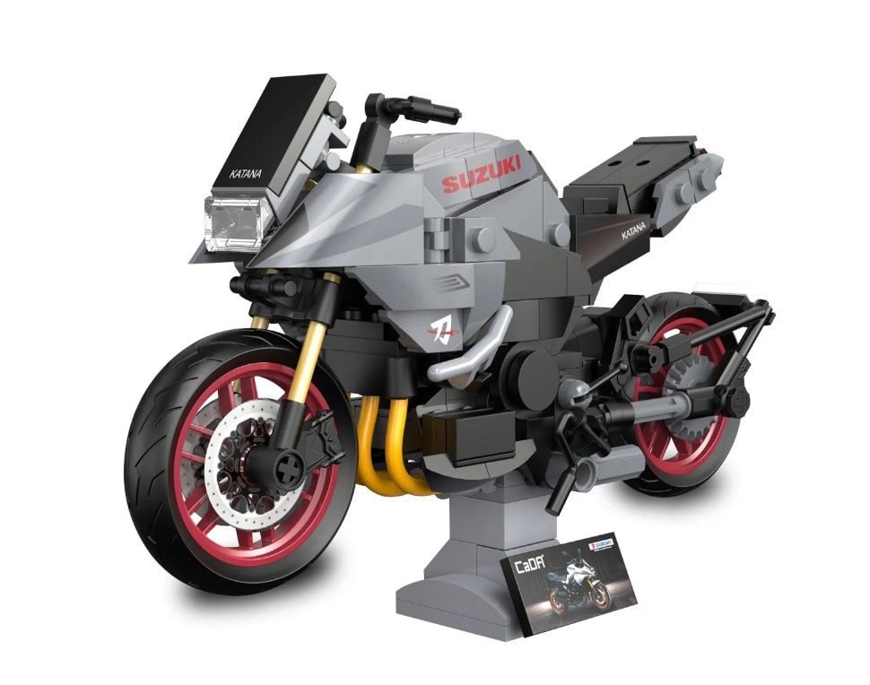JAMARA-402923 CaDA Suzuki Katana 1:12 grau Bricks 