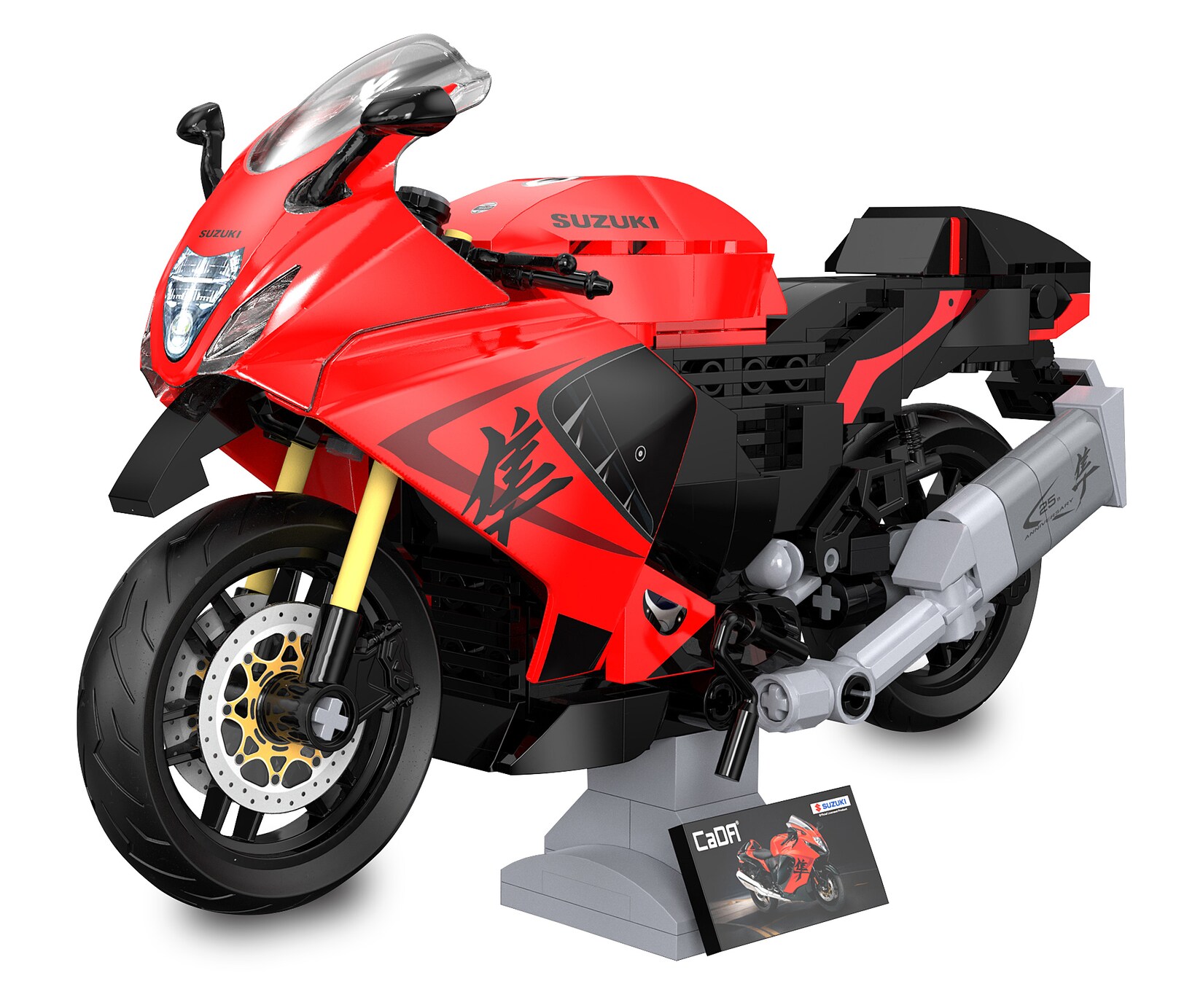 JAMARA-402927 CaDA Suzuki Hayabusa 1:12 rot Bricks