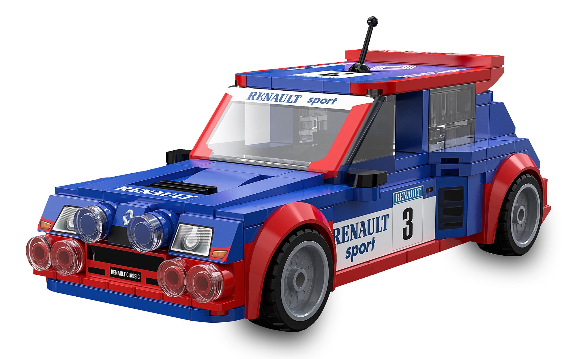 JAMARA-402933 CaDA Renault 5 Maxi Turbo 1:24 Bricks 