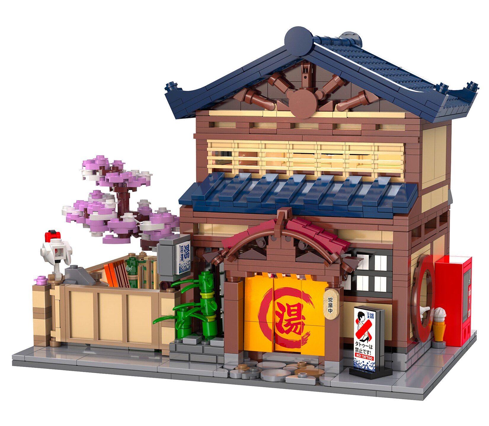 JAMARA-402941 CaDA Japanisches Bad 1:30 Bricks