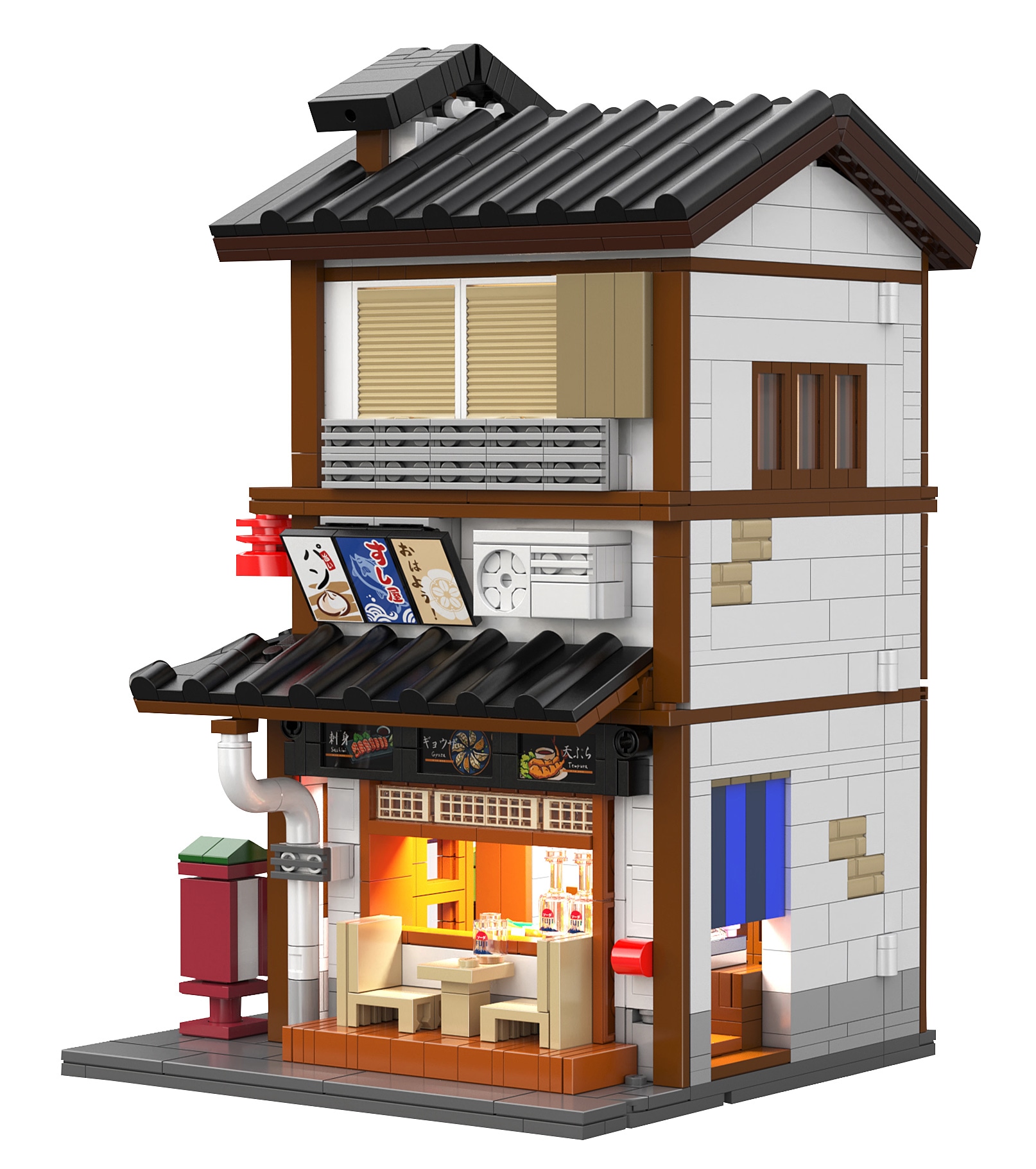 JAMARA-402943 CaDA Japanische Tapasbar 1:30 Bricks 