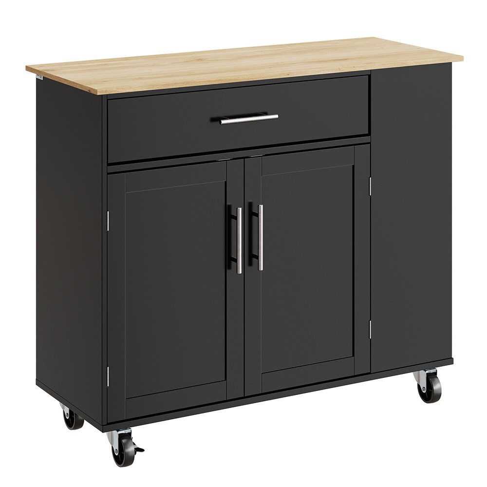SoBuy K&uuml;cheninsel, mobile K&uuml;chenstation, rollbarer K&uuml;chentrolley mit 1 Schublade 99x40x84,3cm 