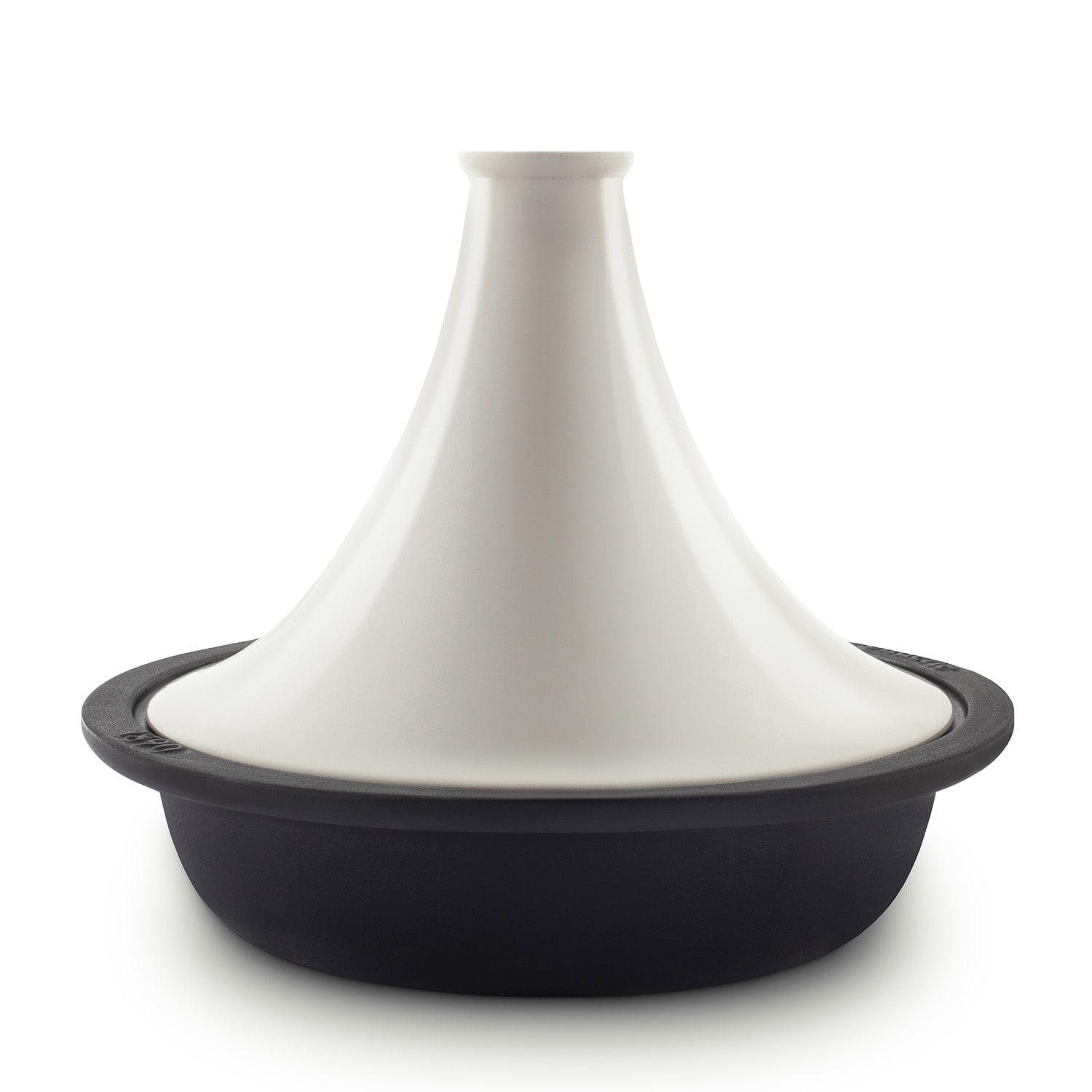 La Fonderie 1890 Tajine aus emailliertem Gusseisen ASILAH, Schüssel und Deckel aus Gusseisen, Tajines und Couscous, Kapazität 2,5 L, Beige