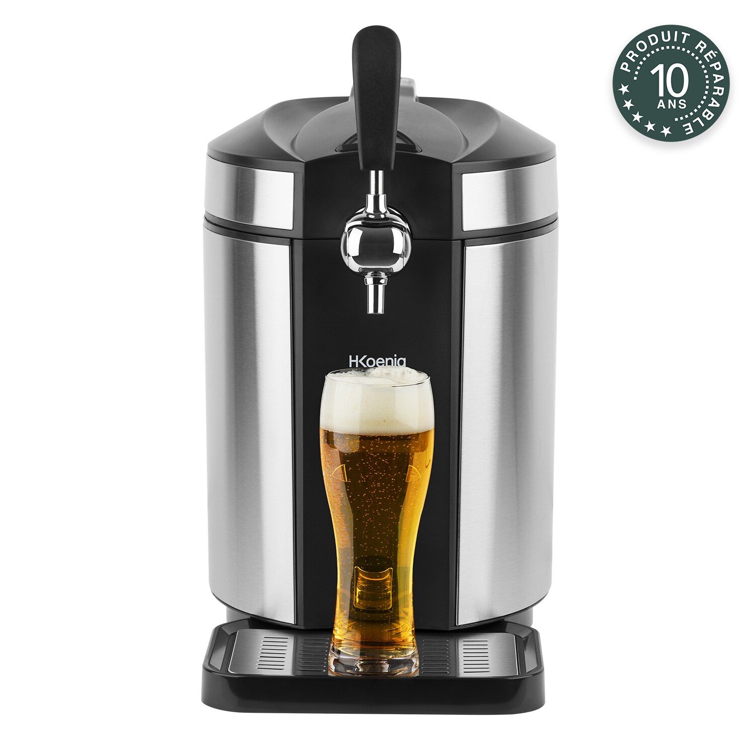 H.Koenig Bierzapfanlage BW1880, kompatibel mit allen 5L Universal-Edelstahl-Druckfässern