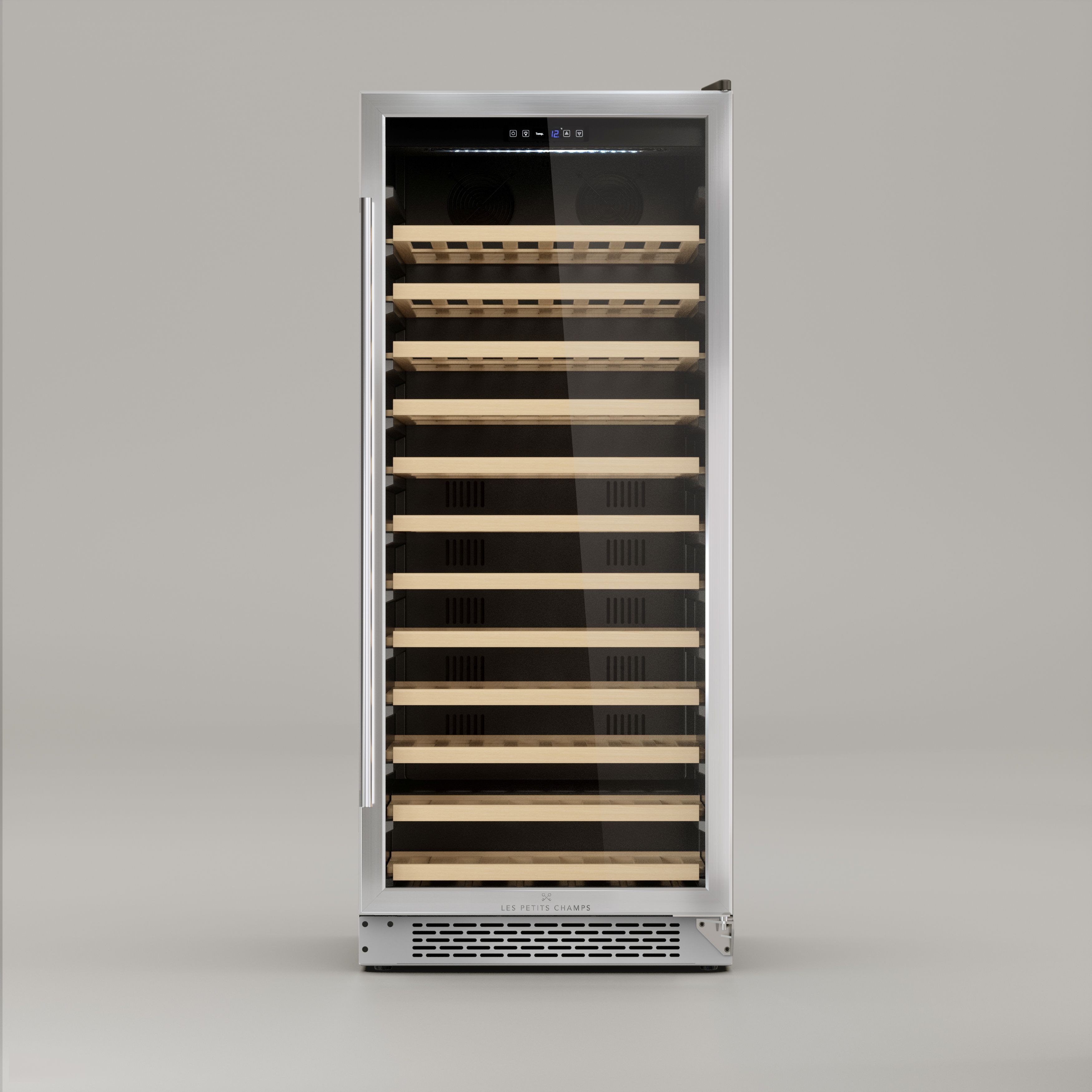 Les Petits Champs Unterbau-Weink&uuml;hlschrank 100 Flaschen CAVCE100, Kapazit&auml;t 275L, Edelstahl, Anti-UV, LED 