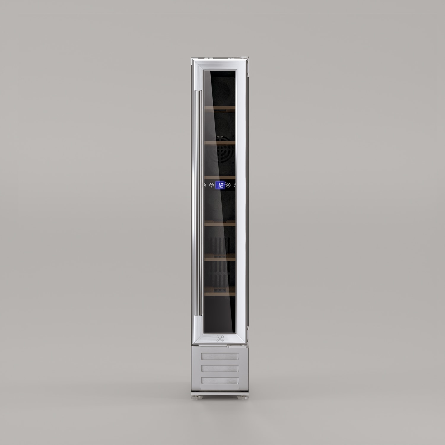 Les Petits Champs Einbau-Weink&uuml;hlschrank mit 7 Flaschen CAVSE7, Kapazit&auml;t 22L, Thermodynamisches System, LED-Beleuchtung, 6 Regale 