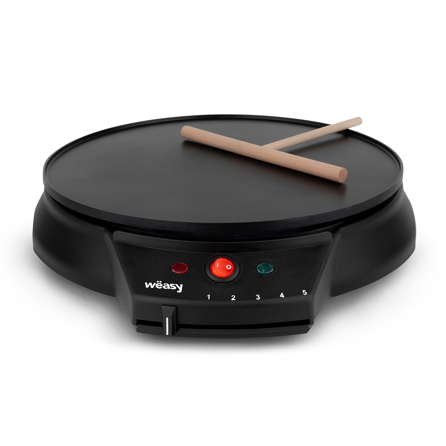 W&euml;asy GOO30 Crepes-Maker / 30cm Durchmesser / 5 W&auml;rmestufen / inklusive Teigverteiler / 1000 W / schwarz 