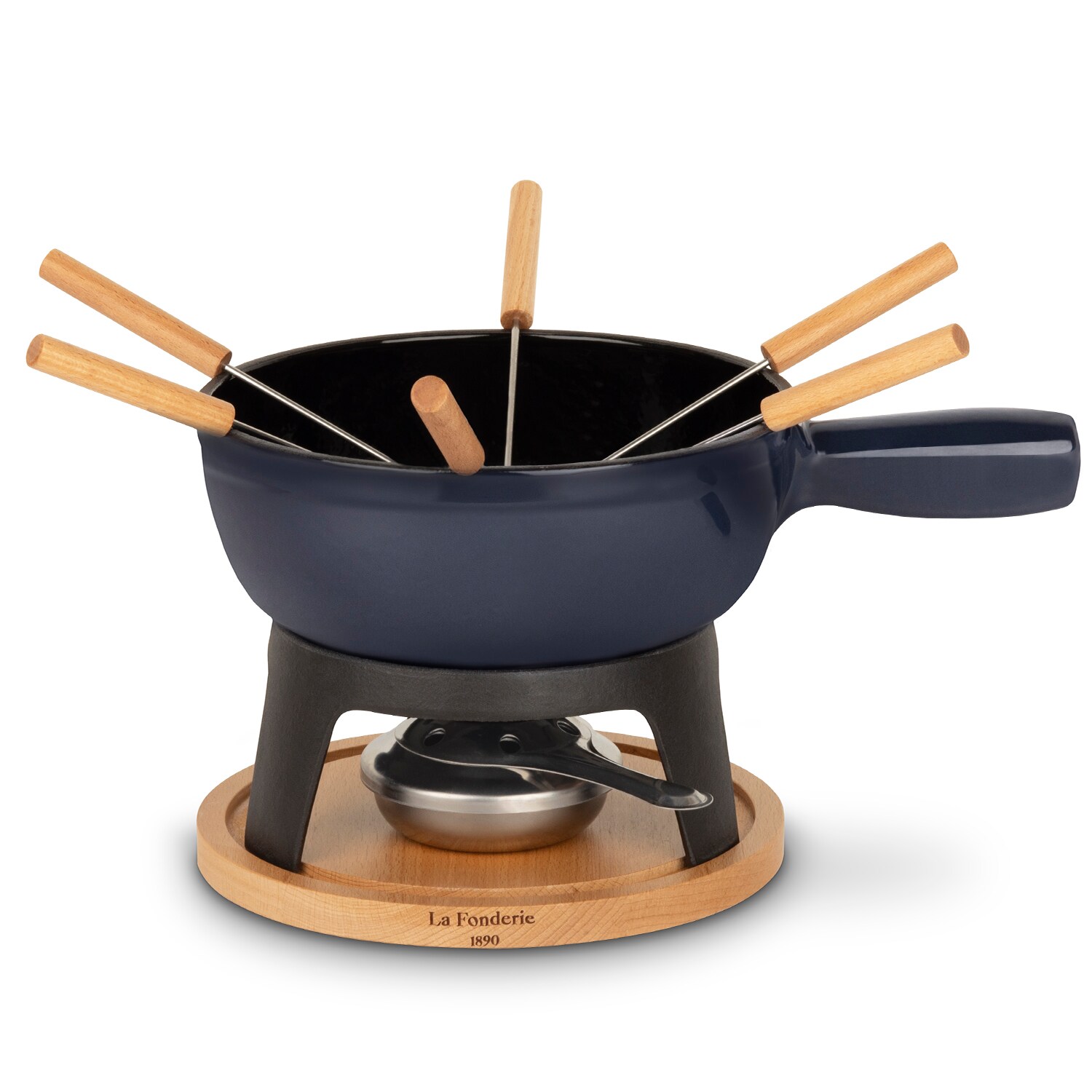 La Fonderie 1890 MONT JOUX Fondue-Gerät, Gusseisen emailliert, 1.8 liters