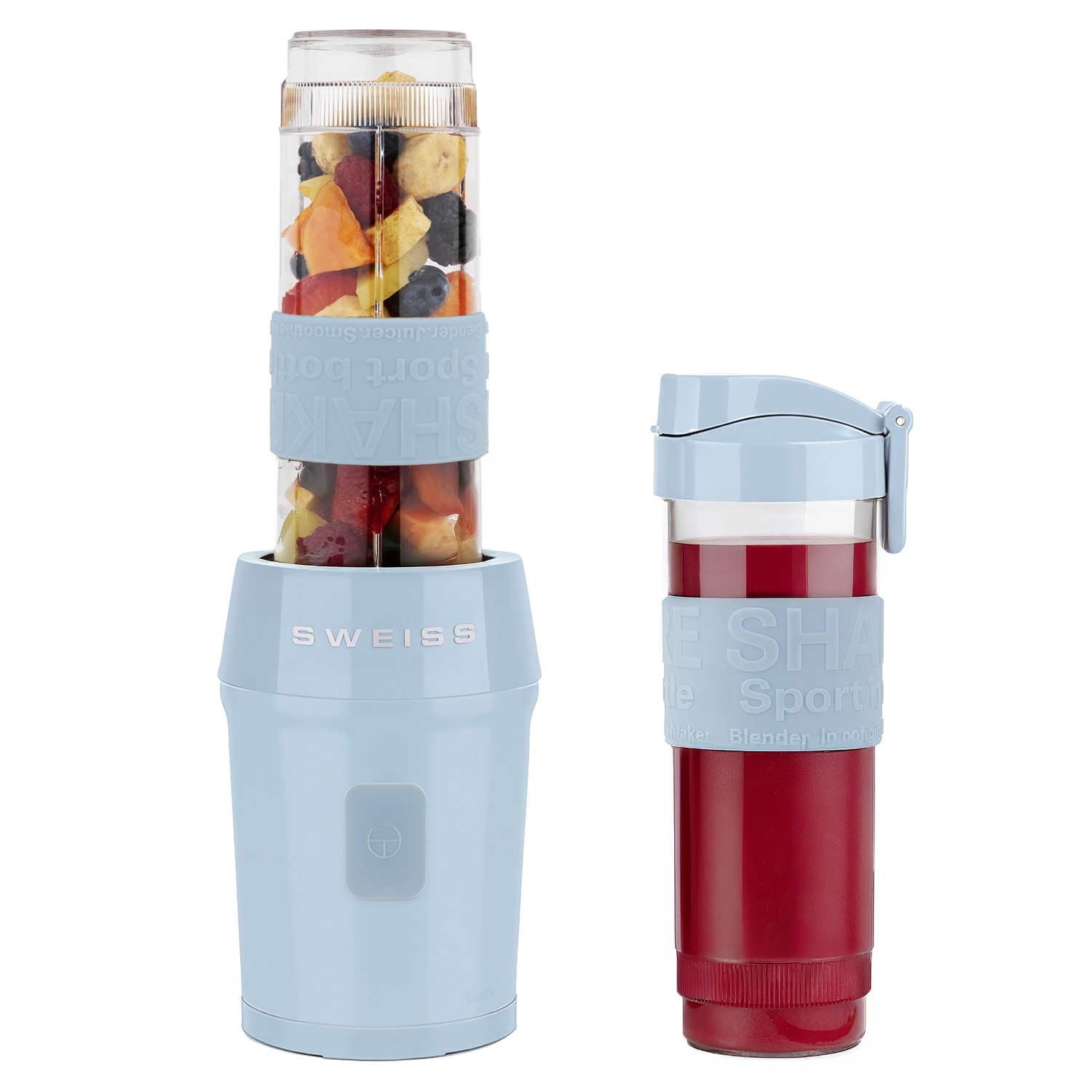SWEISS Mini-Blender, Smoothie-Maker MOOV6 - Blau 