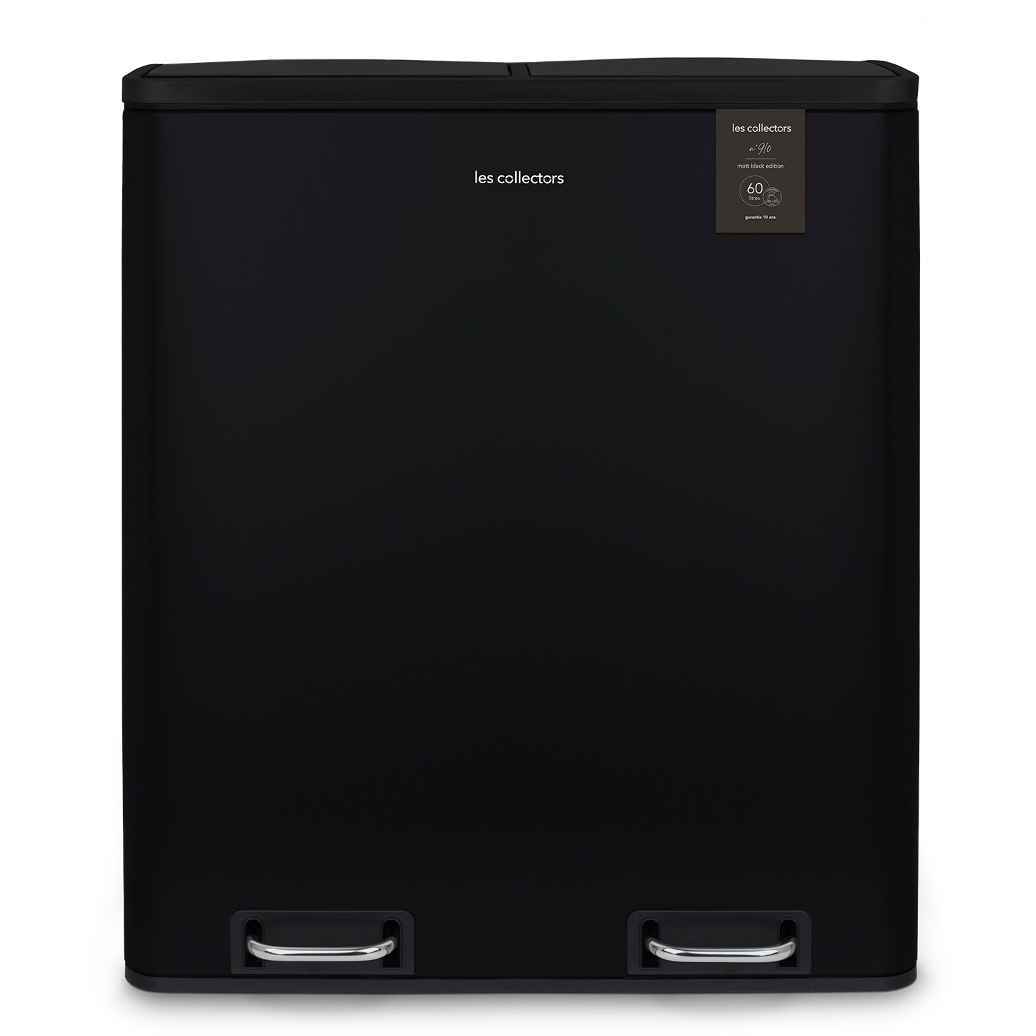 Les Collectors N°910 Mülleimer, 2 Körbe, 30 l, Schwarz matt