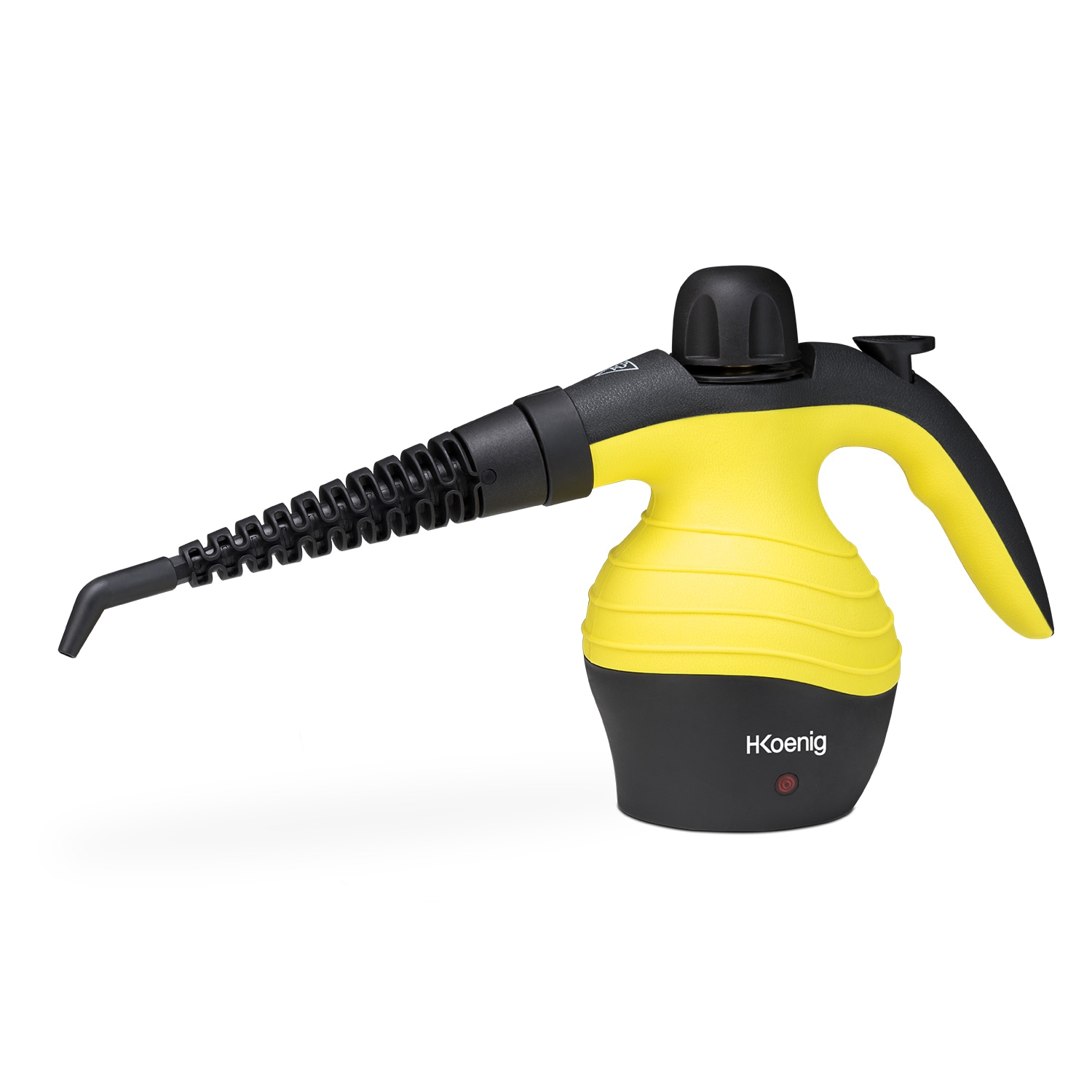 H.Koenig  Handdampfreiniger NV60 / 3,5 bar / verschiedene Aufs&auml;tze / 350 ml Wassertank / 1000W/ gelb 