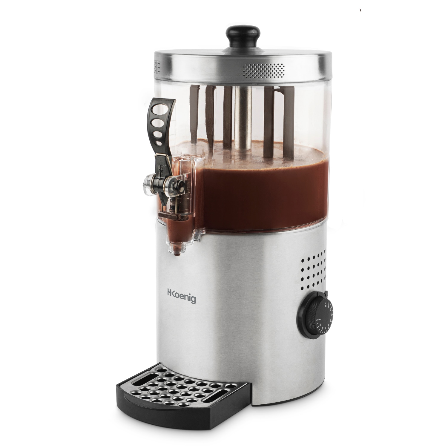 H. Koenig  Hei&szlig;e Schokolade Spender SHK800 / Edelstahl / 3 L / Silber / bis zu 90&deg;C /  1200 W 