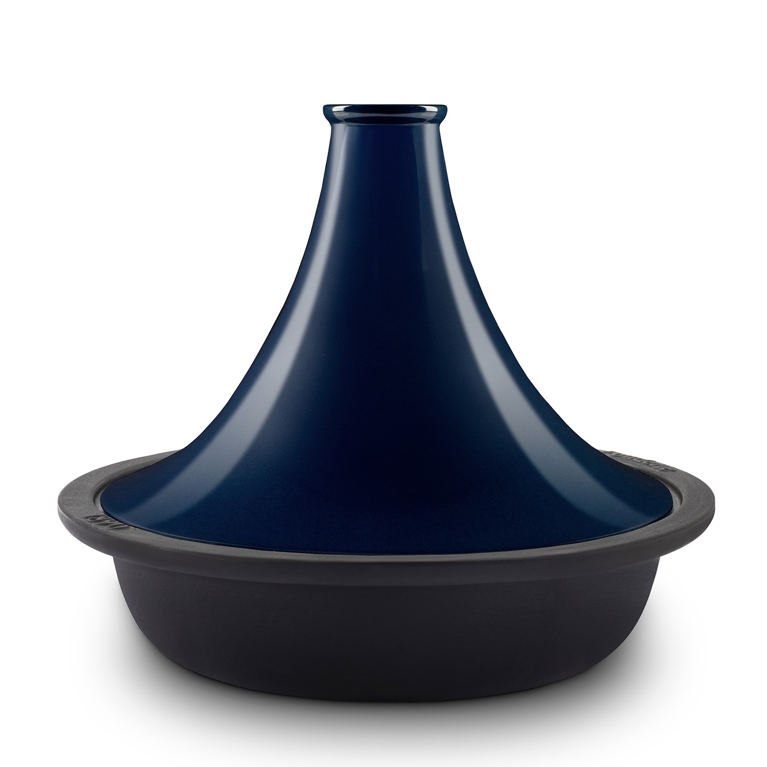 La Fonderie 1890 Tajine aus emailliertem Gusseisen TINGHIR, Sch&uuml;ssel und Deckel aus Gusseisen, Tajines und Couscous, Kapazit&auml;t 2,5 L, Blau 