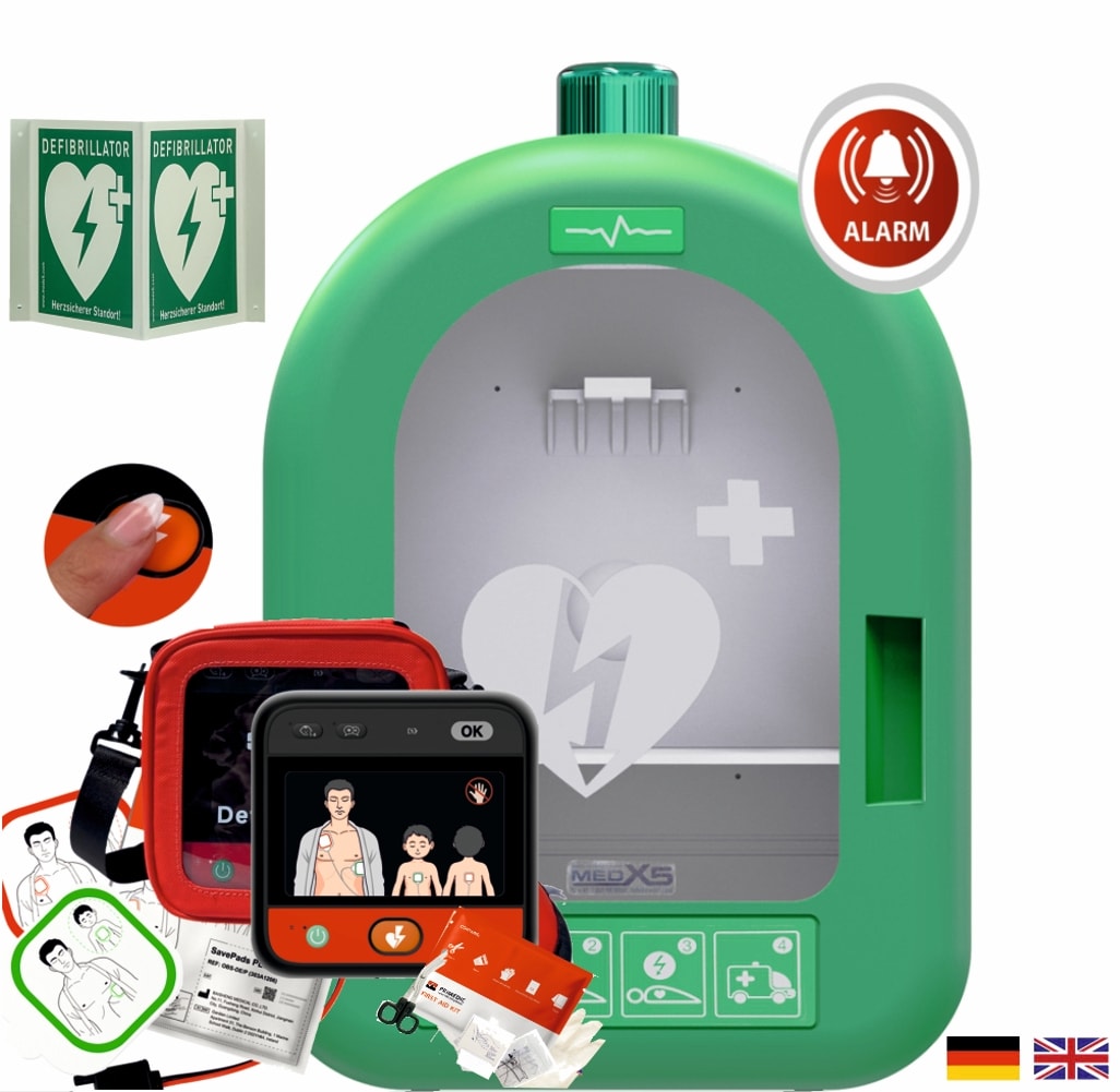 myPAD-A mit LED-Grafik, PVC-Wandkasten & Winkelschild, DE/EN