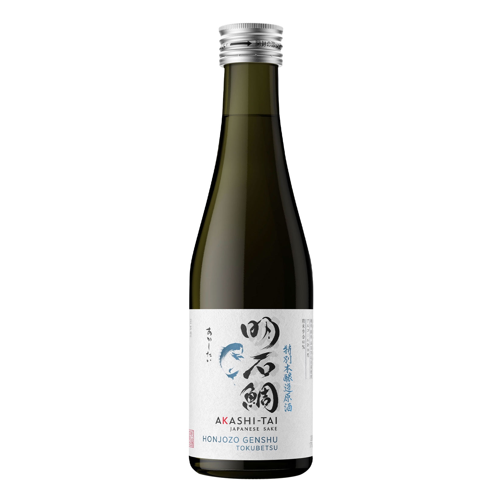 Akashi-Tai Sake Honjozo Genshu Tokubetsu - Milling rate 60% - 19,0 % vol 0,3 Liter 