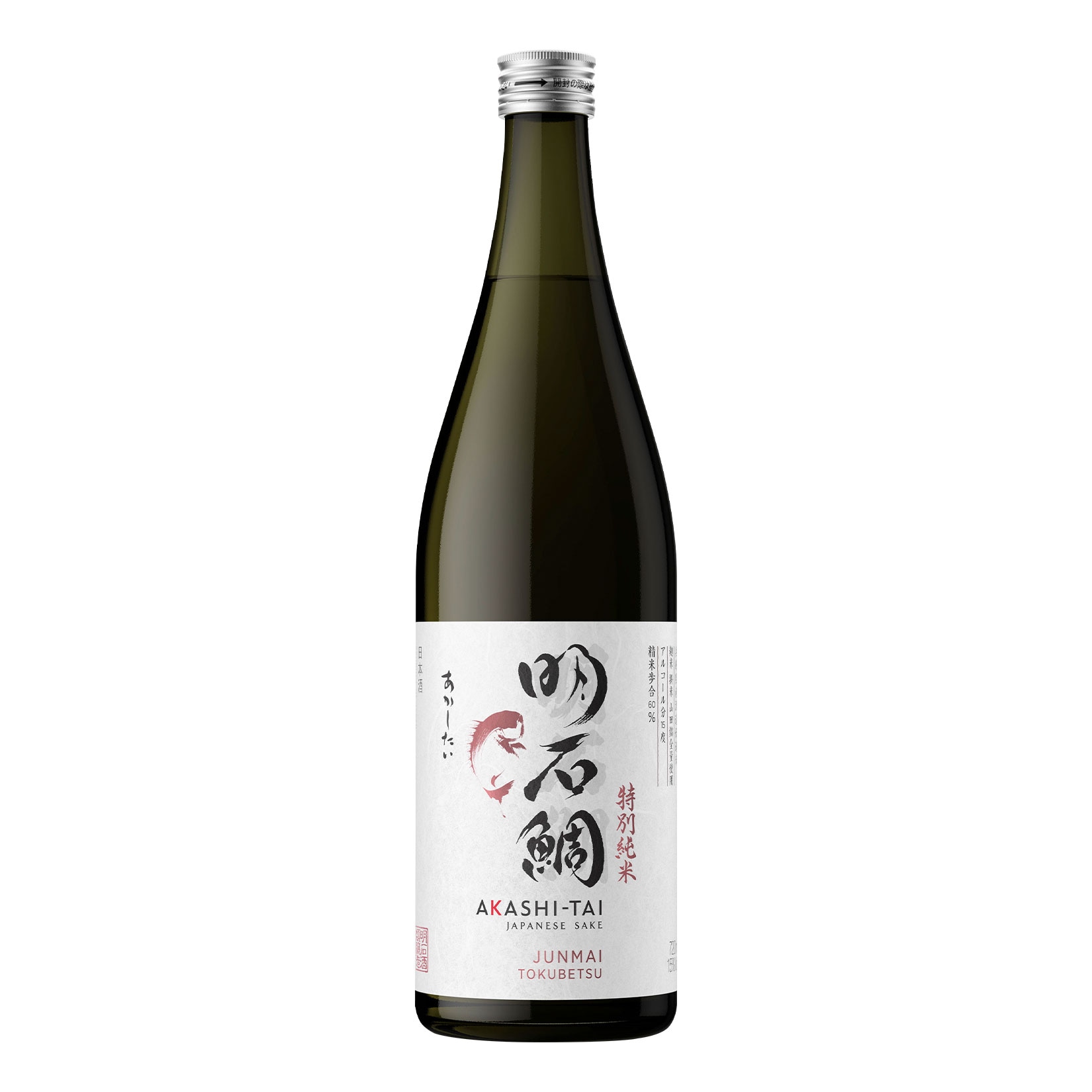 Akashi-Tai Sake Junmai Tokubetsu - Milling rate 60% - 15,0 % vol 0,72 Liter 