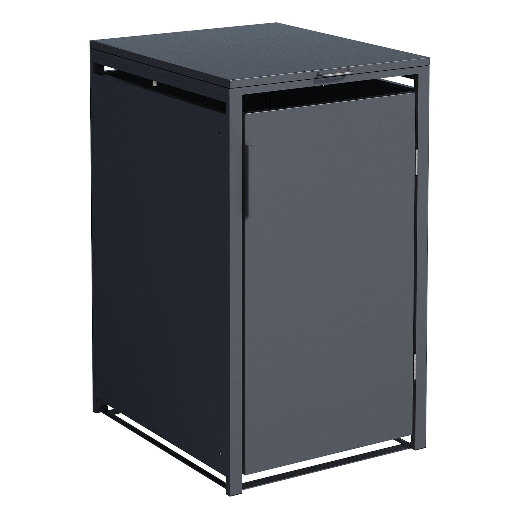 Mülltonnenbox MÜNCHEN 68x80x116cm für Tonnen 120 und 240 Liter, Stahl anthrazit
