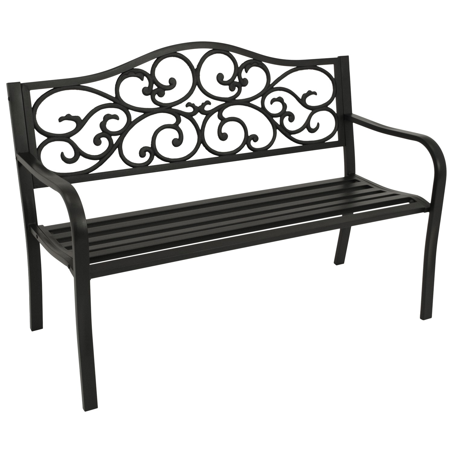 Bank MANCHESTER 2-sitzer, Metall schwarz