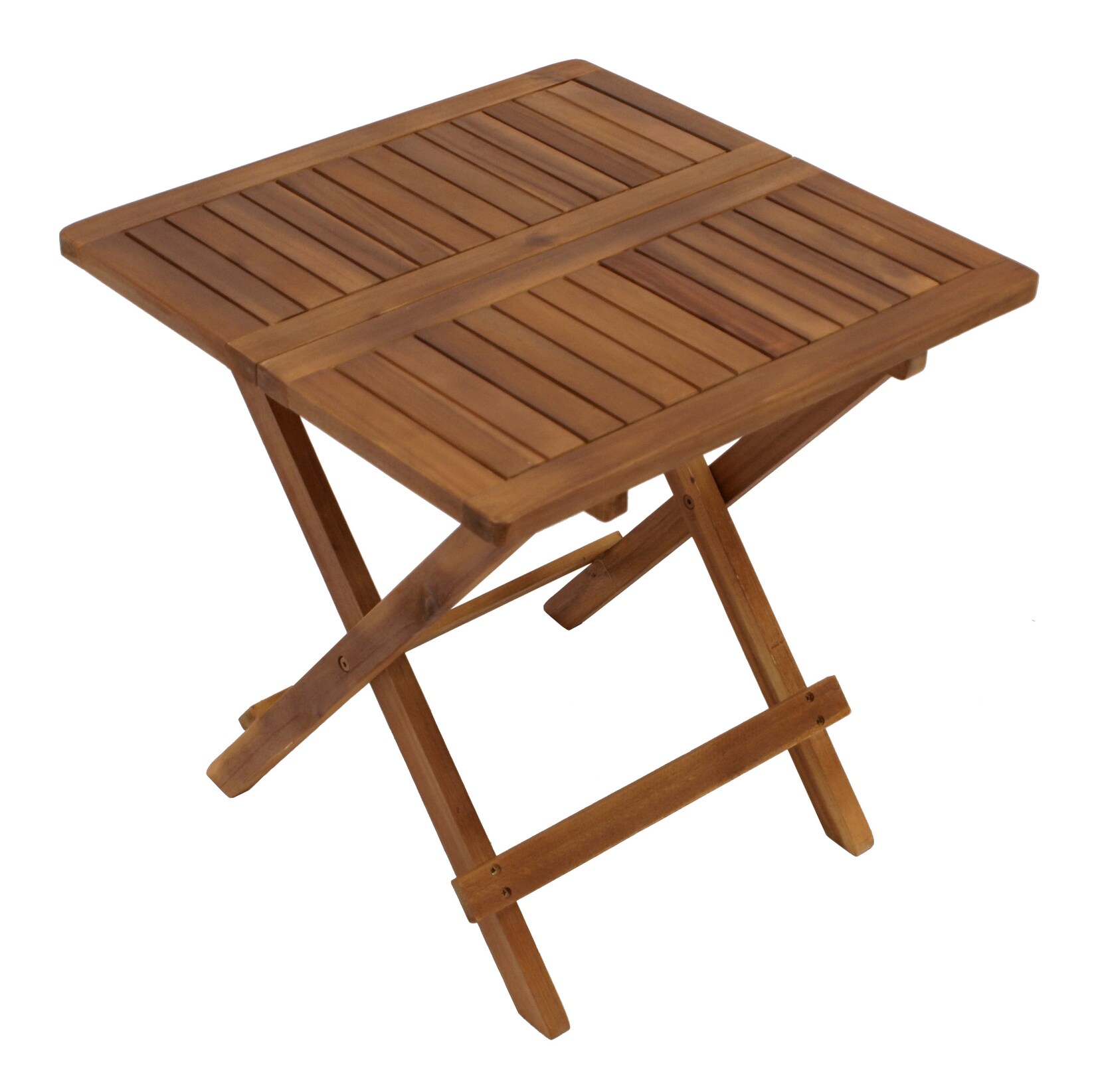 Klapp - Beistelltisch FLORENCIA 50x50cm, Akazienholz geölt