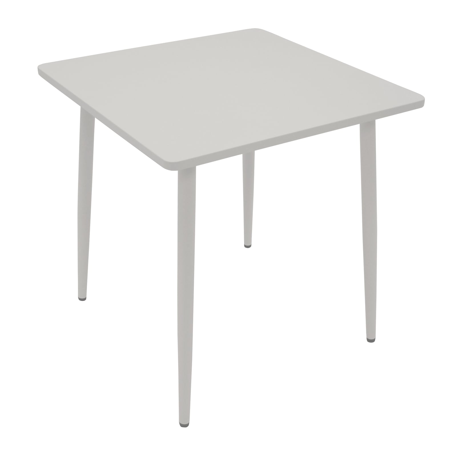 Bistrotisch DENVER 70x70cm quadratisch, Metall weiß