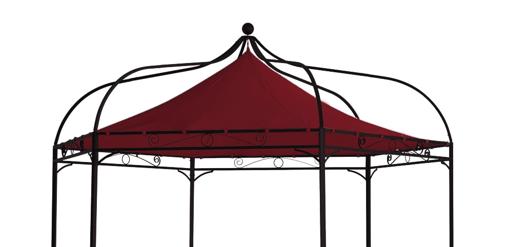 Ersatzdach f&uuml;r Pavillon MODENA, Polyester PVC-beschichtet bordeaux 