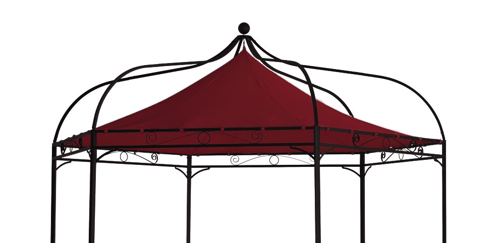 Ersatzdach für Pavillon MODENA, Polyester PVC-beschichtet bordeaux