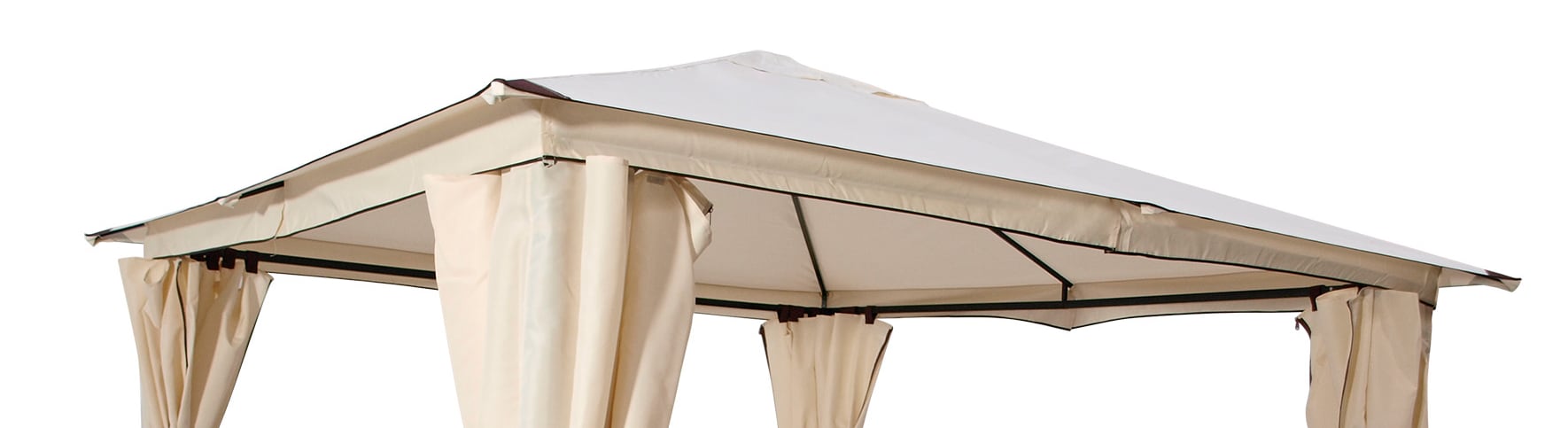 Ersatzdach f&uuml;r Pavillon VENEZIA, Polyester PVC-beschichtet &eacute;cru 