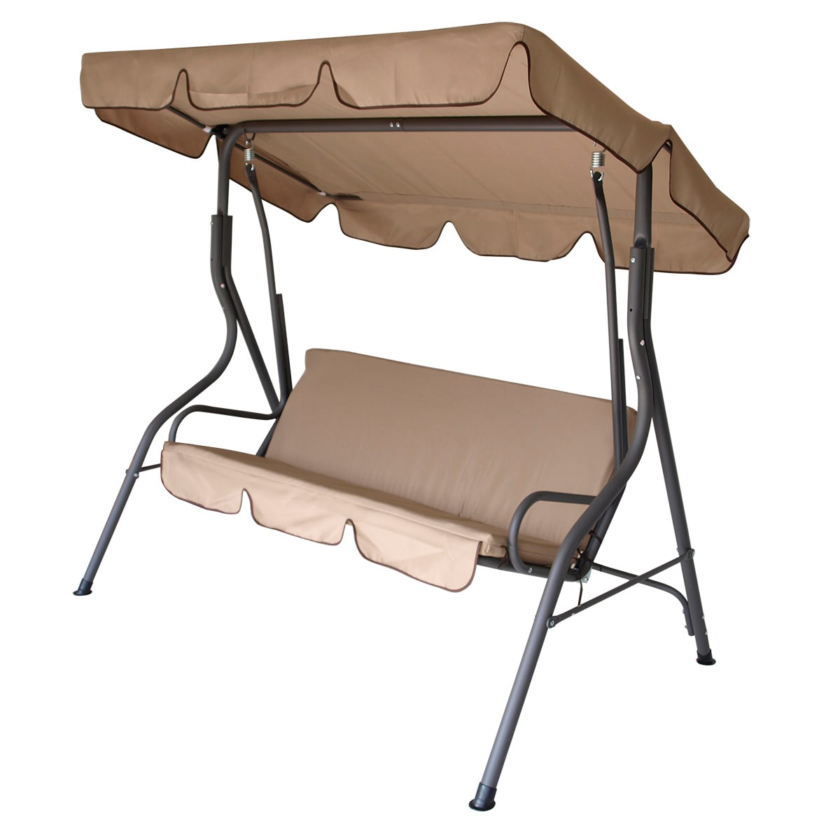 Hollywoodschaukel FLORIDA 3-sitzer, grau/creme 