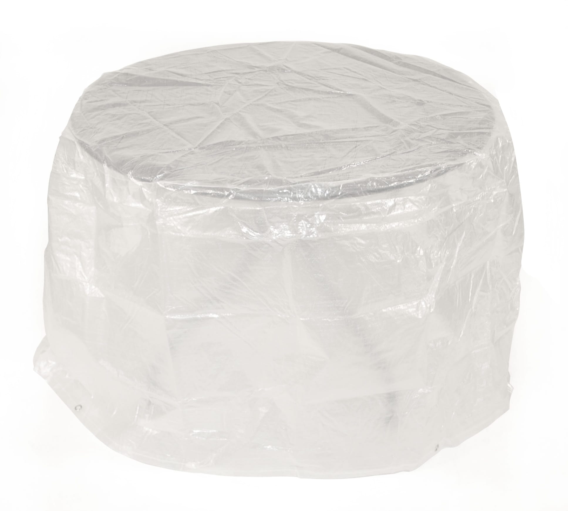 Abdeckhaube Tisch 100x70cm rund, PE transparent 