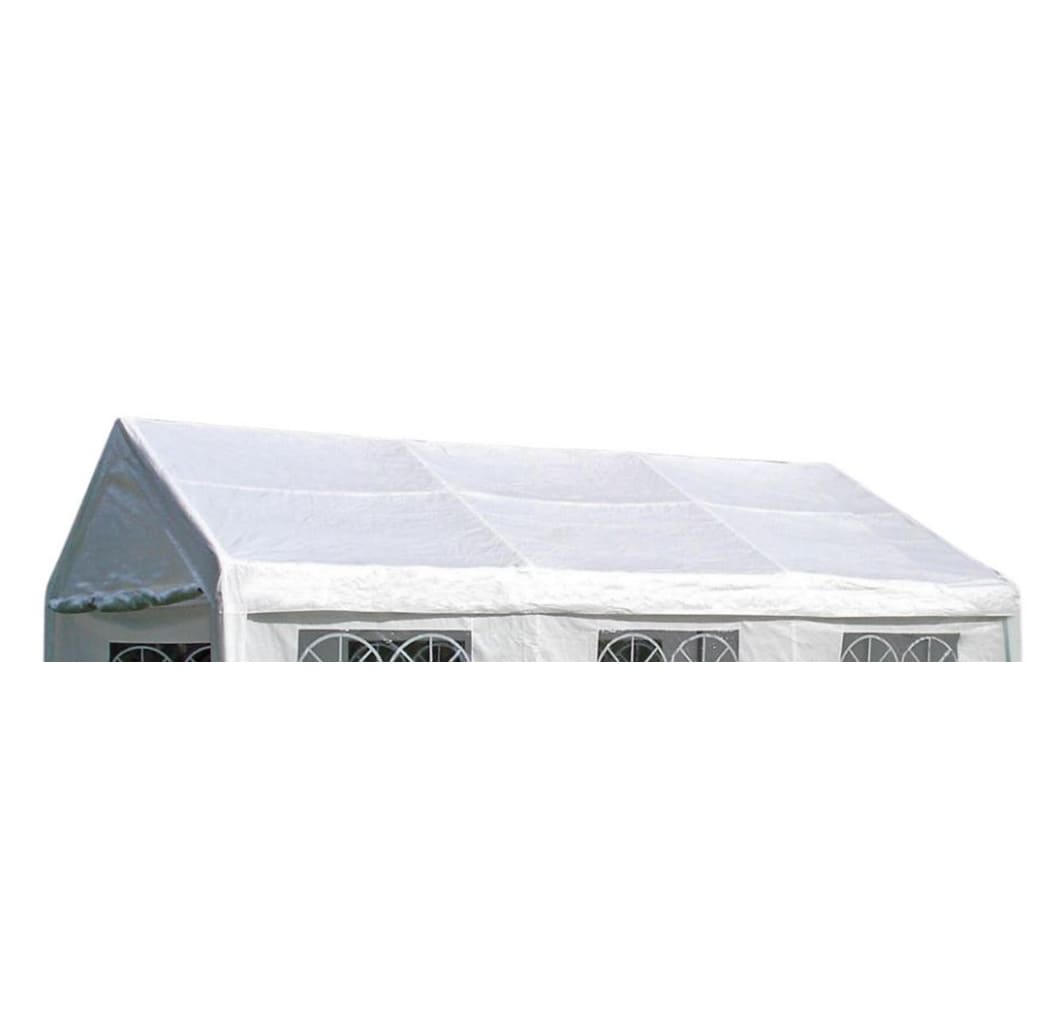 Ersatzdach / Dachplane PALMA f&uuml;r Zelt 4x6 Meter, PE weiss 180g/m&sup2;, incl. Spanngummis 