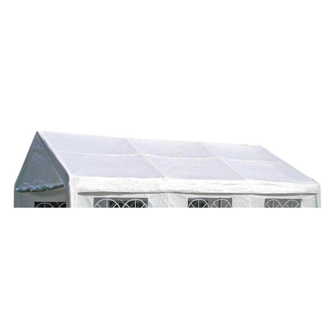 Ersatzdach / Dachplane PALMA für Zelt 4x6 Meter, PE weiss 180g/m², incl. Spanngummis
