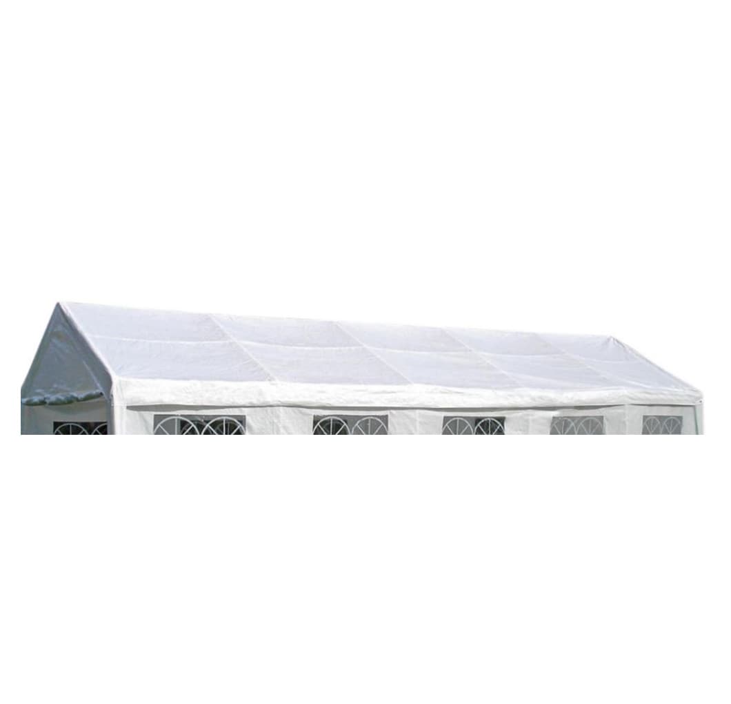 Ersatzdach / Dachplane PALMA f&uuml;r Zelt 4x10 Meter, PVC weiss 480g/m&sup2;, incl. Spanngummis 