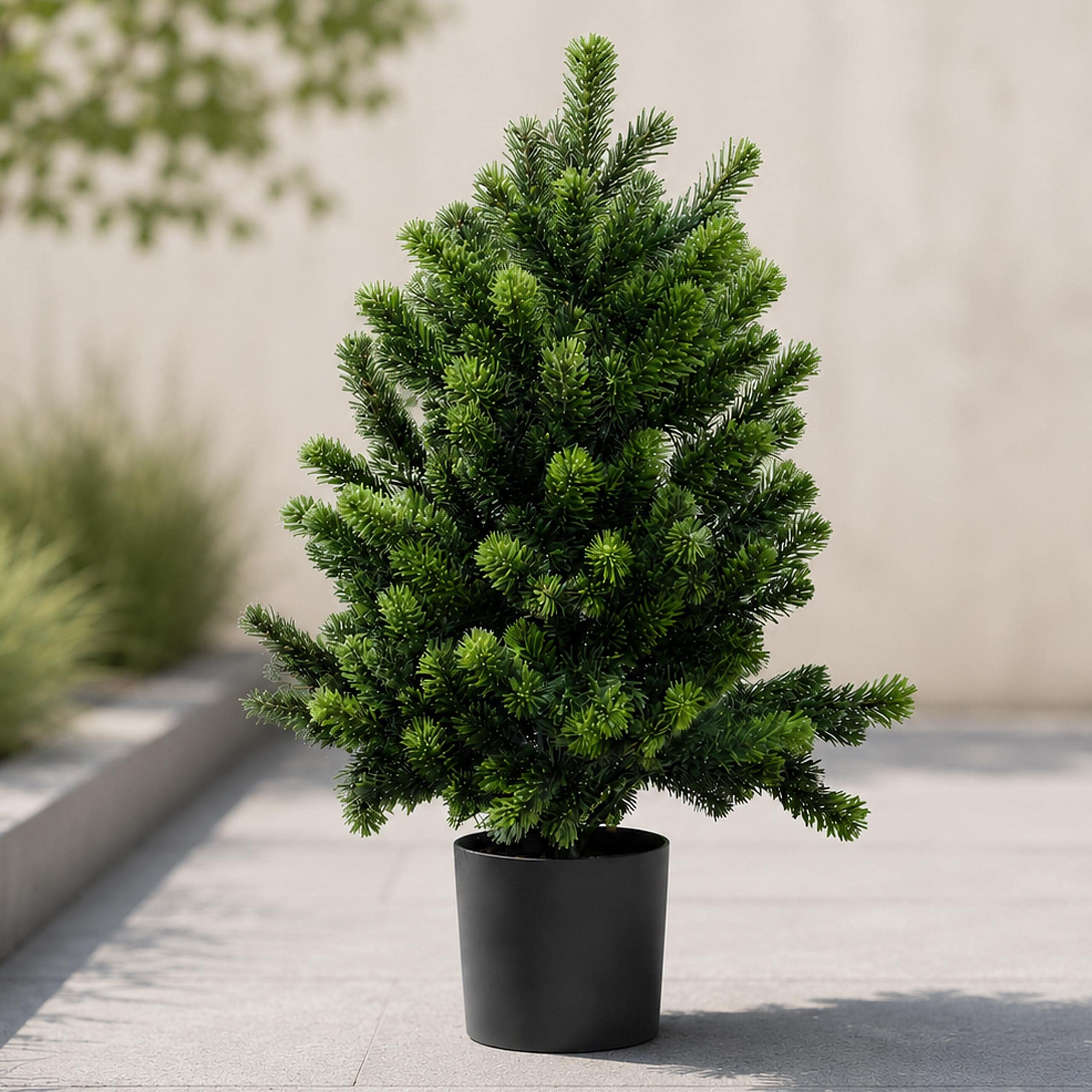K&uuml;nstliche Tanne MCW-R29, Dekobaum Kunstbaum Kunstpflanze, Outdoor Polyethylen, 60cm 