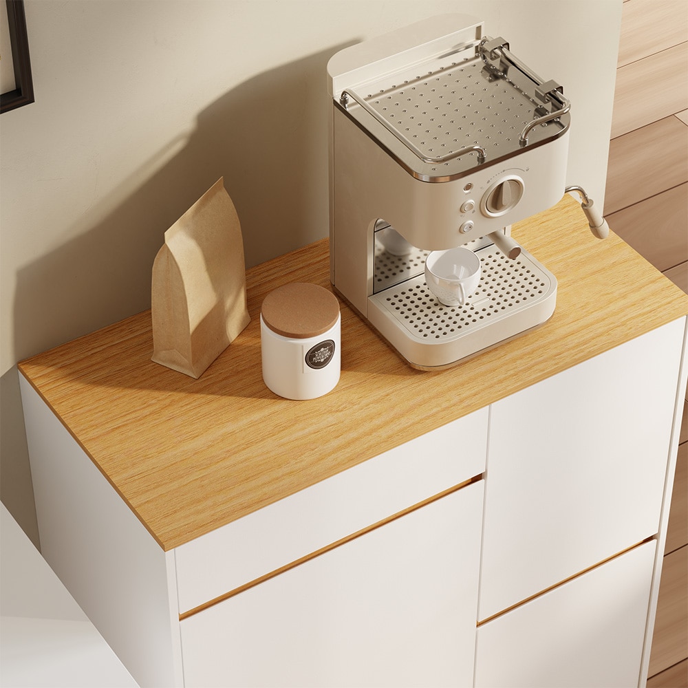 SoBuy Küchenschrank mit 3 Schubladen, Sideboard für Küche, Küchenbuffet Weiß 80x38x90cm Nordisch bei Marktkauf online bestellen