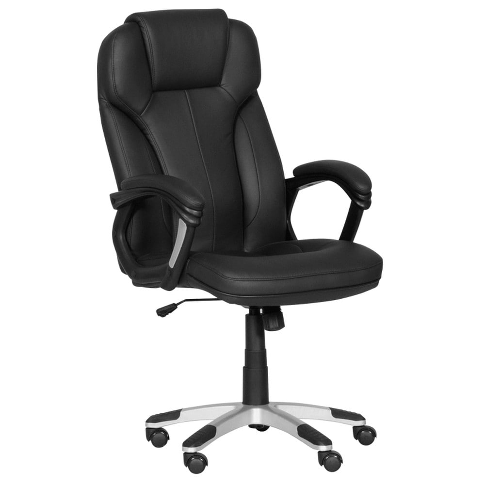 Carmen 6514 Chefsessel aus Kunstleder mit Wippmechanik &ndash; Schwarz 