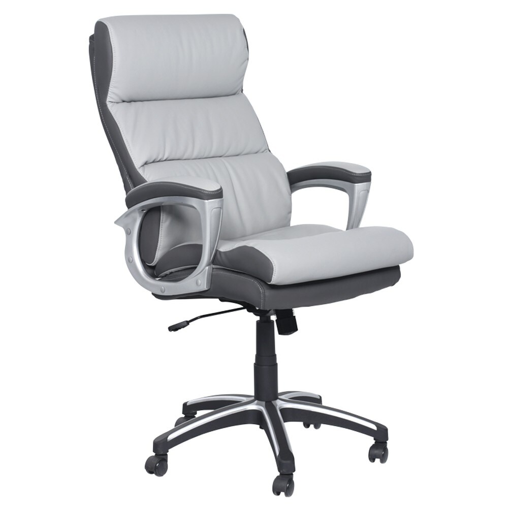 Carmen 5006 Chefsessel mit Kunstleder &ndash; Grau 