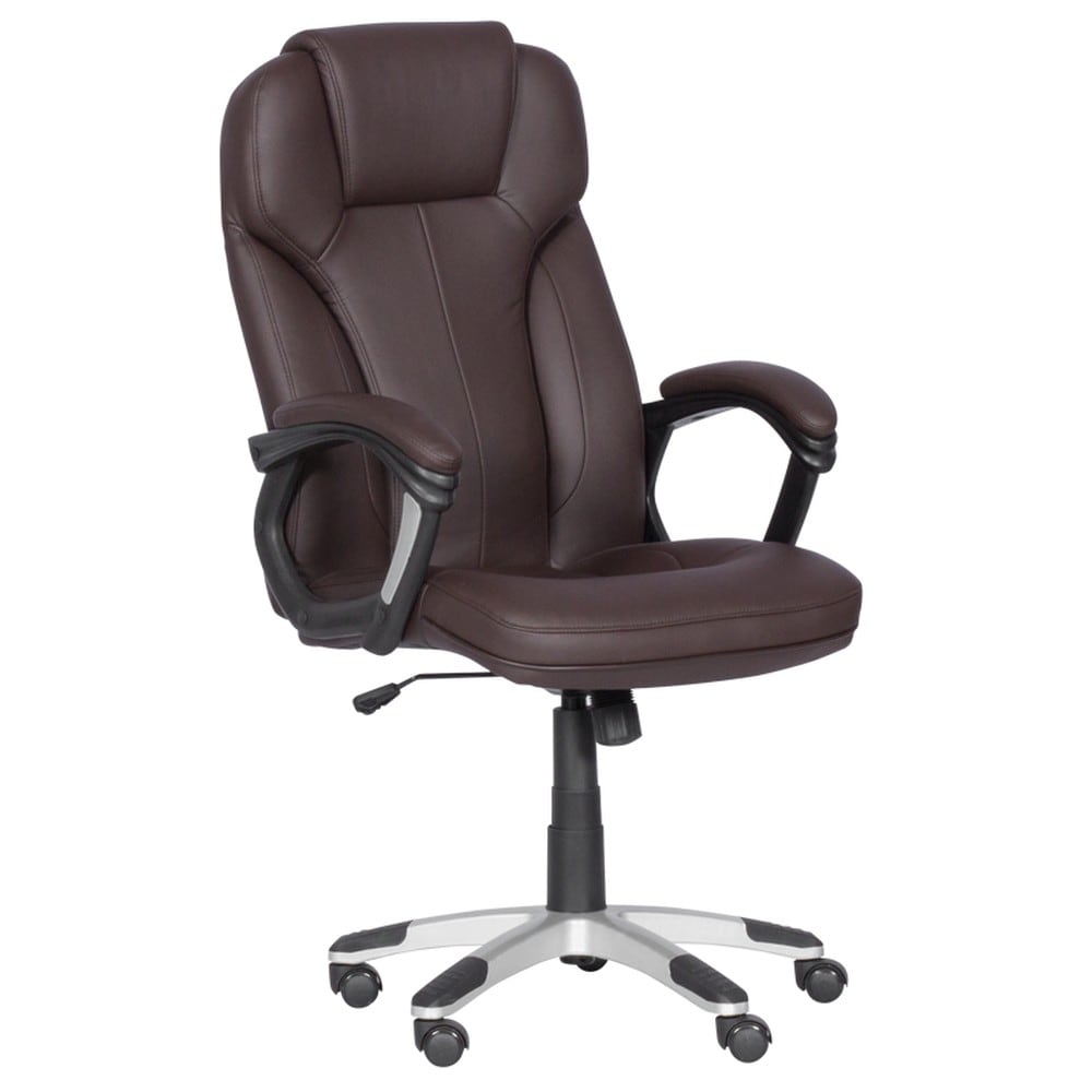 Carmen 6514 Chefsessel mit Kunstleder &ndash; Dunkelbraun 