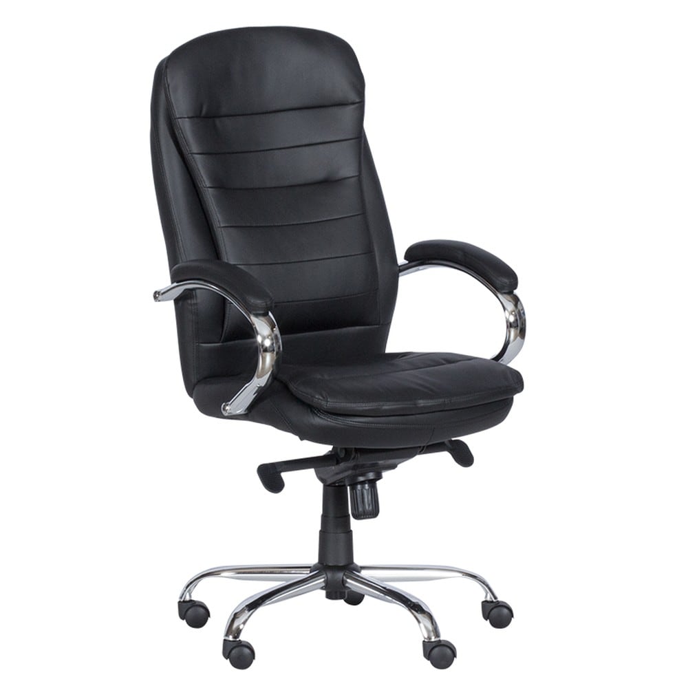Carmen 6113 M Chefsessel mit Kunstleder &ndash; Schwarz 