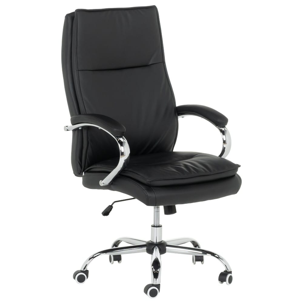 Carmen 6519 Chefsessel mit Kunstleder &ndash; Schwarz 