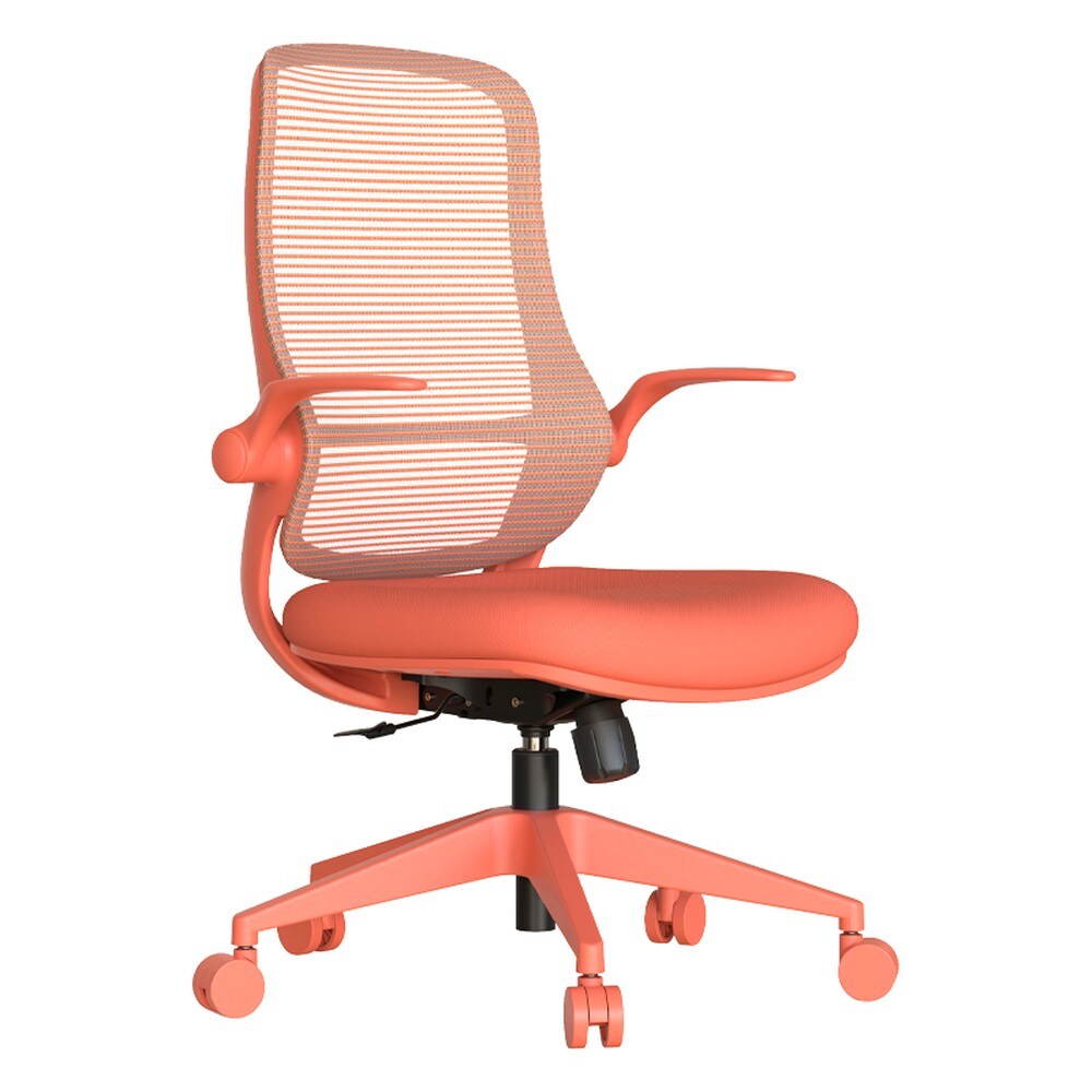 Carmen ASTARA Ergonomischer B&uuml;rostuhl mit Netzr&uuml;cken &ndash; Orange 