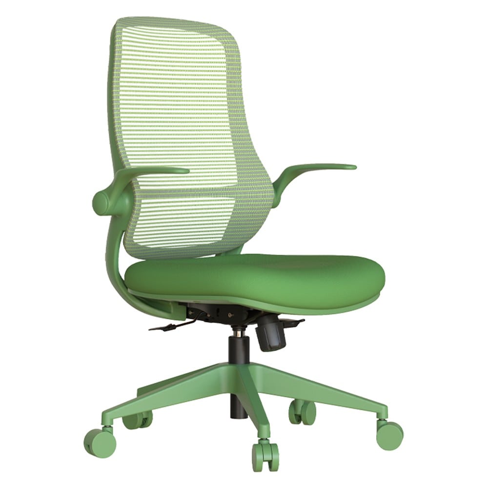 Carmen ASTARA Ergonomischer B&uuml;rostuhl mit Netzr&uuml;cken &ndash; Gr&uuml;n 