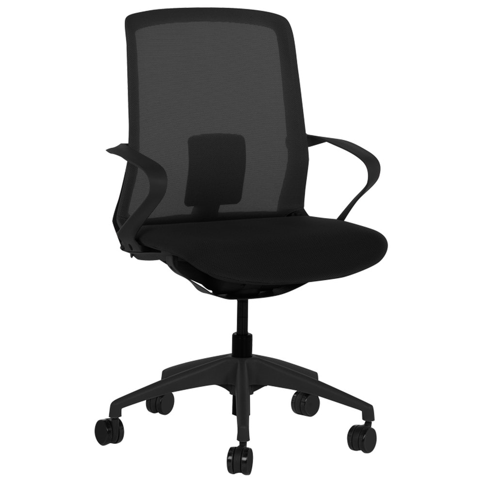 Carmen 7061 Arbeitsstuhl mit Netzr&uuml;cken &ndash; Schwarz 
