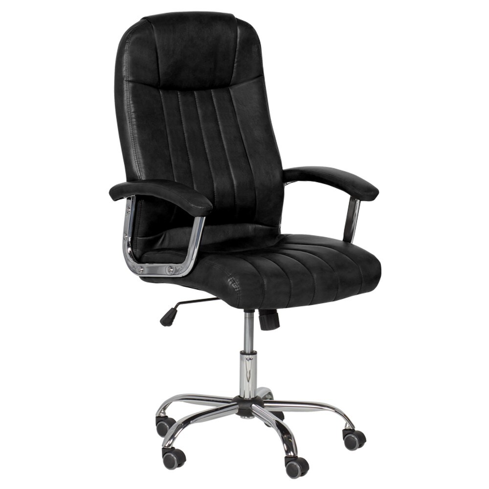 Carmen 6181 Chefsessel mit Kunstleder &ndash; Schwarz 