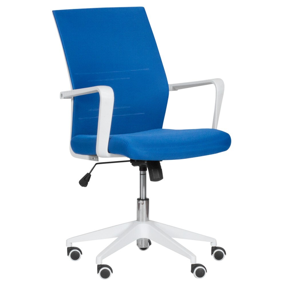 Carmen 7044 Arbeitsstuhl mit Netzr&uuml;cken &ndash; Blau 
