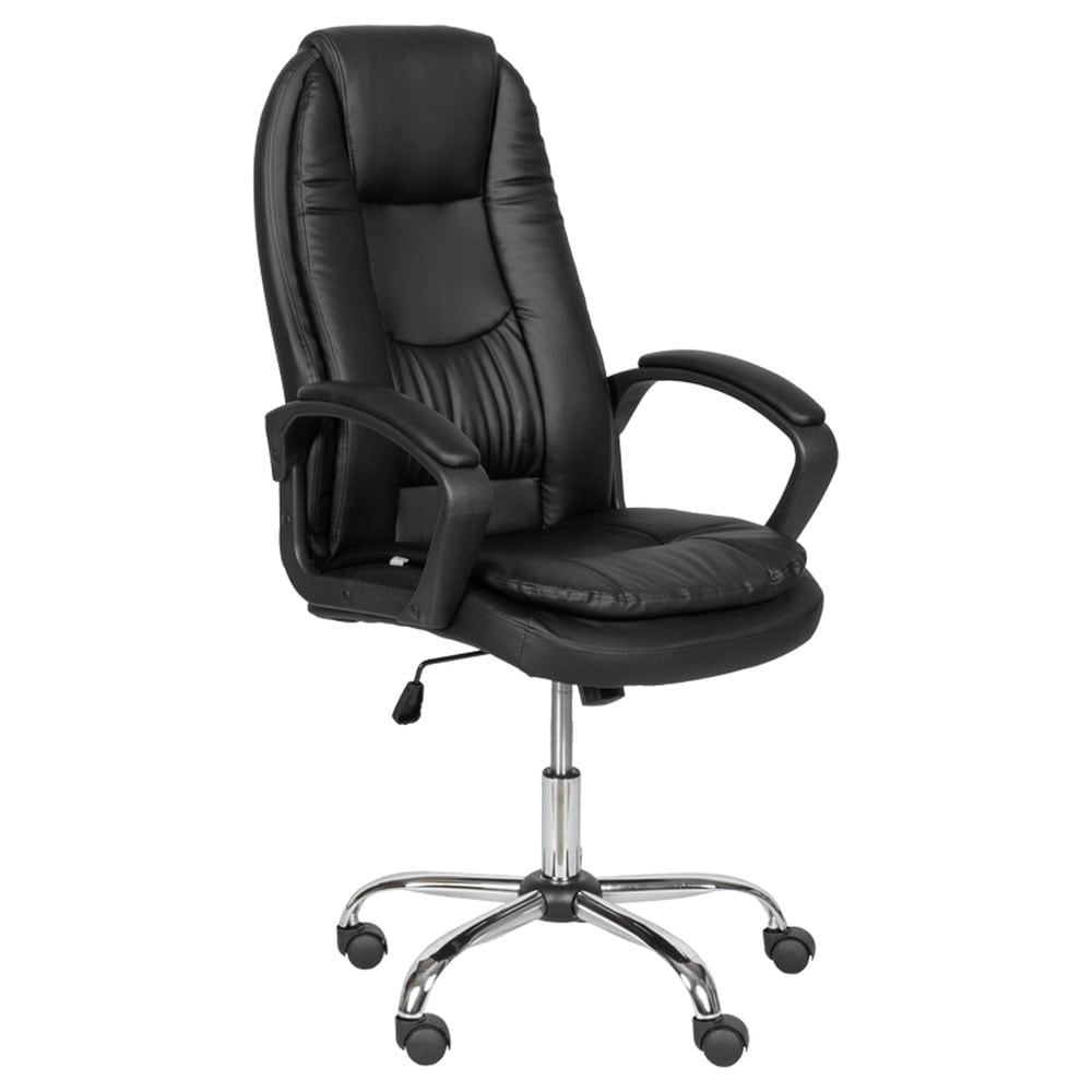 Carmen 6682-1 LUX Chefsessel mit Kunstleder &ndash; Schwarz 
