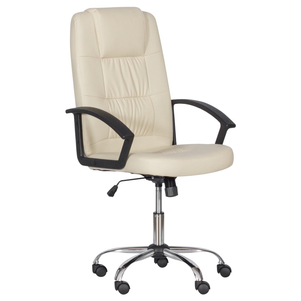 Carmen 6076 Chefsessel mit Kunstleder &ndash; Creme 