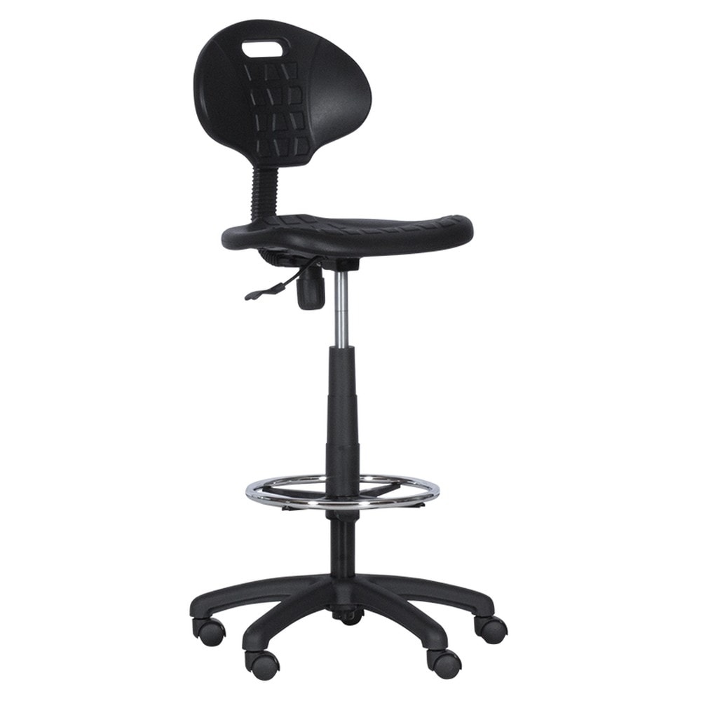 Carmen 7555 Hoher Arbeitsstuhl &ndash; Schwarz 
