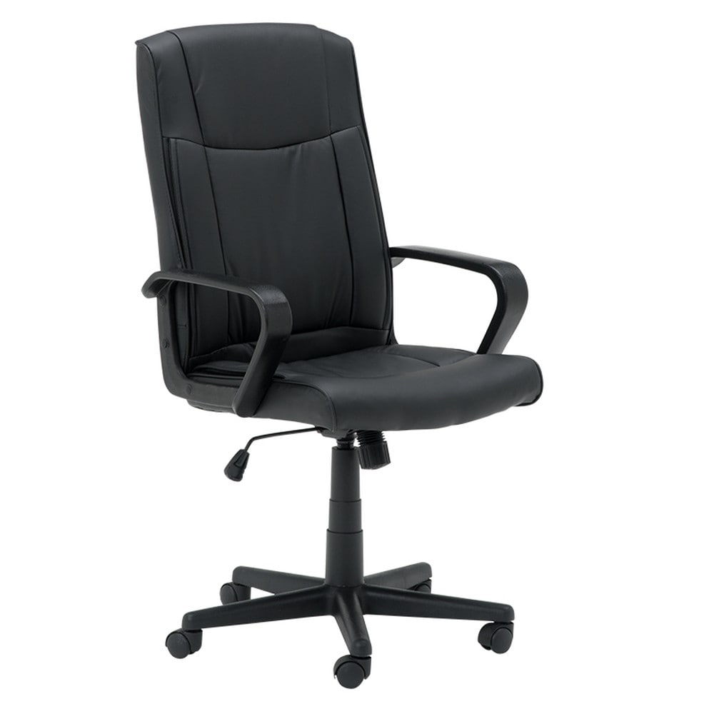 Carmen 6684 Chefsessel mit Kunstleder &ndash; Schwarz 